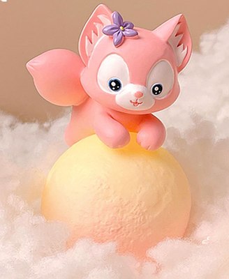 Ночник ILikeGift Cute Little Fox / 137P-JM8268-01 (фиолетовый) - 