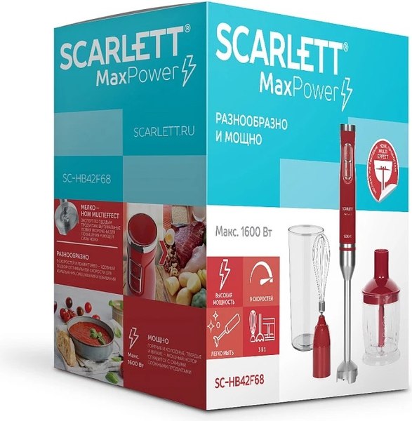 Блендер погружной Scarlett SC-HB42F68