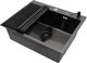 Мойка кухонная Arfeka Eco AR 60x50 + RM AR + DS AR (Black Decor, с аксессуарами) - 