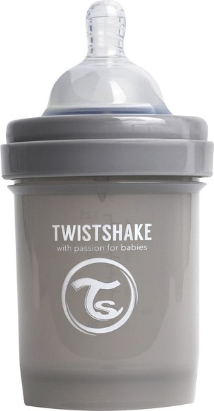 Бутылочка для кормления Twistshake Антиколиковая 79088 (125мл, пастельный серый)
