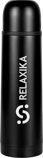 Термос для напитков Relaxika 101 (500мл, вороненая сталь)