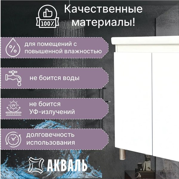 Купить Тумба под умывальник Акваль Виктория 60 / EB.60.00.00.N  