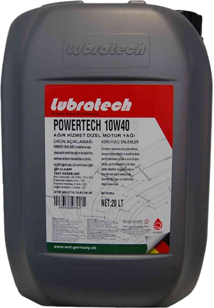 Моторное масло Lubratech Powertech 10W40