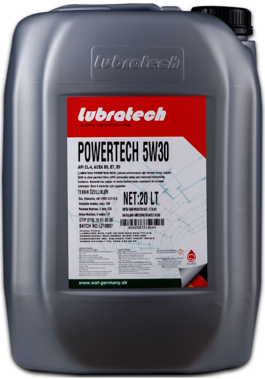 Моторное масло Lubratech Powertech 5W30 (20л)