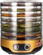 Сушилка для овощей и фруктов Мастерица EFD-3070 (черный/золото) - 