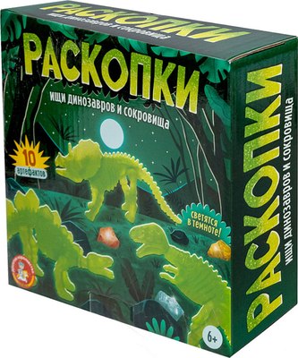 

Развивающая игра, Ищи динозавров и сокровища / 05714