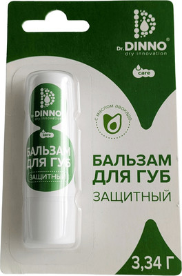 Бальзам для губ Dr.Dinno Защитный с маслом авокадо (3.34г) -
