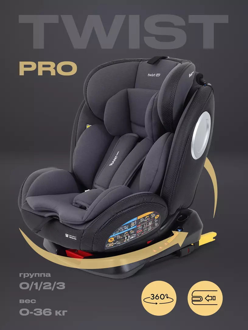 Автокресло Rant Basic Isofix Twist pro / YC06 (Grey)