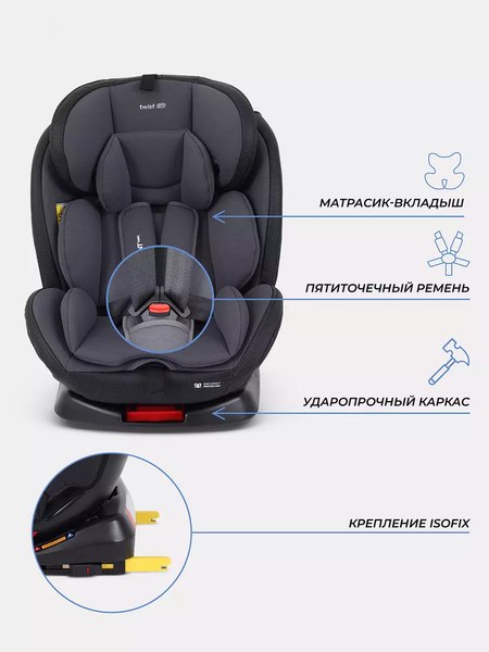 Автокресло Rant Basic Isofix Twist pro / YC06 (Grey)