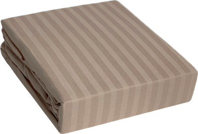 

Простыня с наволочкой, Stripe Satin на резинке+наволочка / P 935 k/bej/темно-бежевый