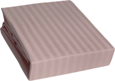 

Простыня с наволочкой, Stripe Satin на резинке+наволочка / P 935 somon/персиковый