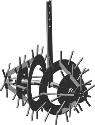 

Полольник для мотоблока, 1 рядный еж б/сцепки
