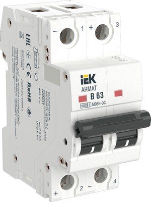 Выключатель автоматический IEK AR-M06N-2-B063DC