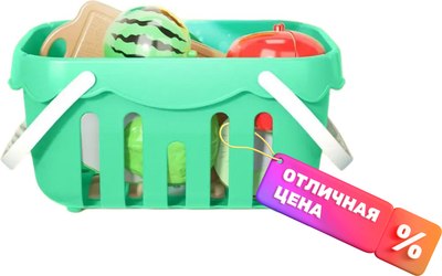 Набор игрушечных продуктов PlayOkay Для нарезки еды / 2023023520285 (26 предметов) - 