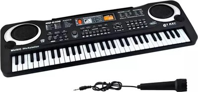

Музыкальная игрушка, Электронное пианино с микрофоном + USB-кабель / MQ-6106