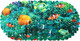 Коврик для ванной Вилина Paradise 6930-FV1-MG (36x69) - 