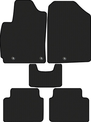 Комплект ковриков для авто Alicosta 2304_1 для Hyundai Veloster JS II Хэтчбэк/JSN 2018 (EVA соты, черный) - 