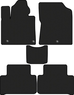 Комплект ковриков для авто Alicosta 2330_1 для Kia Sorento IV SUV 7 мест/MQ4 2020 (EVA соты, черный) - 