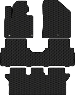 Комплект ковриков для авто Alicosta 2332_1 для Kia Sorento Prime III SUV 7 мест/UM (EVA соты, черный) - 