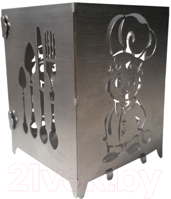Подставка для кухонных приборов GALA AK006-NY (нержавеющая сталь)