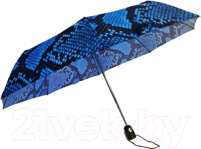 Зонт складной Ame Yoke OK 552-2 (голубой/змея)