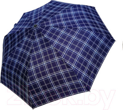 Зонт складной Ame Yoke ОК58-НВ-СН-2 (синий/клетка)
