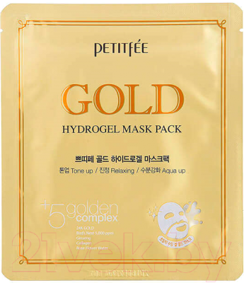Маска для лица гидрогелевая Petitfee Gold Hydrogel Mask Pack