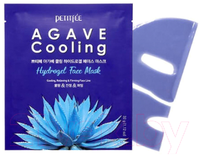 Маска для лица гидрогелевая Petitfee Agave Cooling Hydrogel Face Mask