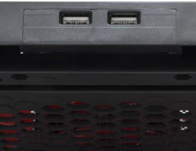 Подставка для ноутбука Crown CMLS-01 (черный/красный)