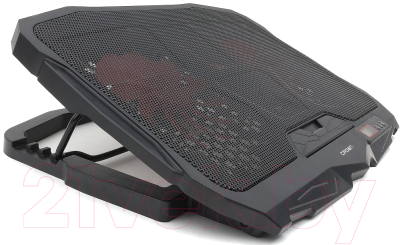 Подставка для ноутбука Crown CMLS-01 (черный/красный)