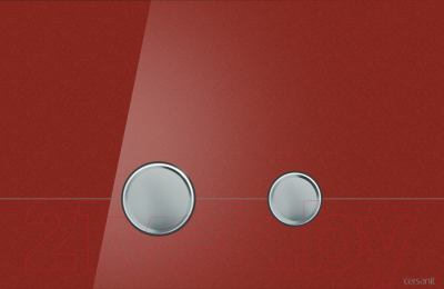 Кнопка для инсталляции Cersanit Stero P-BU-STE/Rdg/Gl (красный глянец)