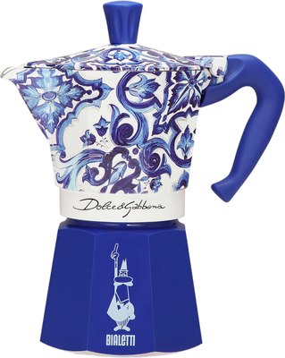 Гейзерная кофеварка Bialetti Moka Express D&G BLU 5346 (6 порций) - 