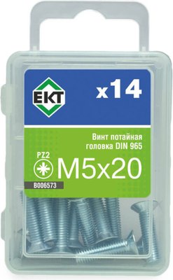 Винт ЕКТ 5х20 DIN 965 / B006573 (14шт) - 