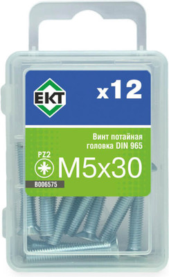 Винт ЕКТ 5х30 DIN 965 / B006575 (12шт) -