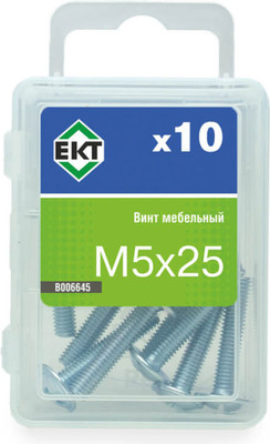 Винт ЕКТ Мебельный 5х25 / B006645 (10шт) -