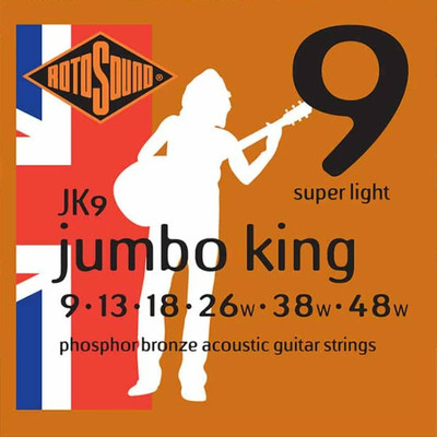 

Струны для акустической гитары, JK9 Jumbo King Strings Phosphor Bronze