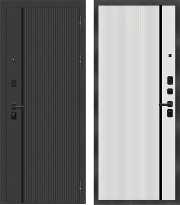 Входная дверь МеталЮр M9 Velluto Bianco (96x205, правая) -