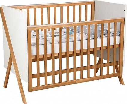 Детская кроватка Polini Kids Porto 1300 / 0002571.174 (белый/дуб крафт золотистый)