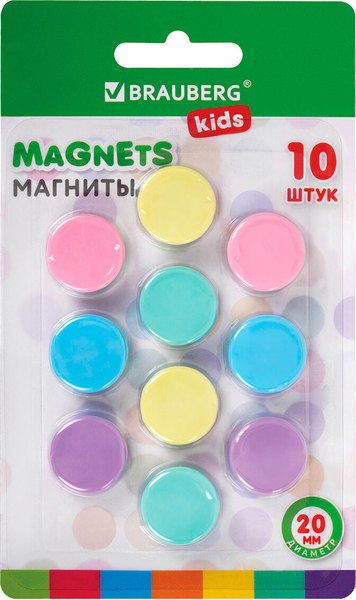 Набор магнитов Brauberg Kids. Macaroons / 272520 (10шт)