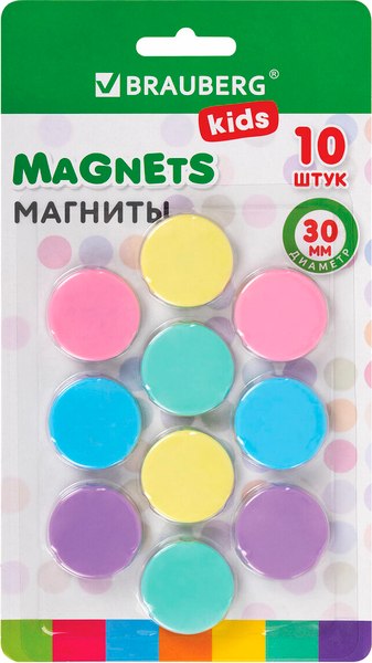 Набор магнитов Brauberg Kids. Macaroons / 272521 (10шт)
