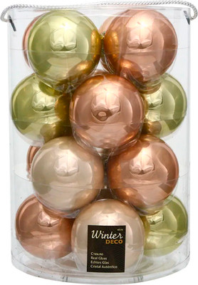 

Набор шаров новогодних, Весенние Грезы 8см / 140886