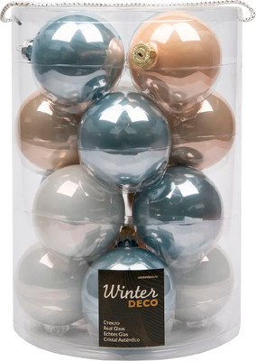 

Набор шаров новогодних, Летний Ветер 8см / 2000176