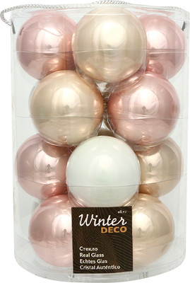 

Набор шаров новогодних, Жемчужная Нежность 8см / 140792