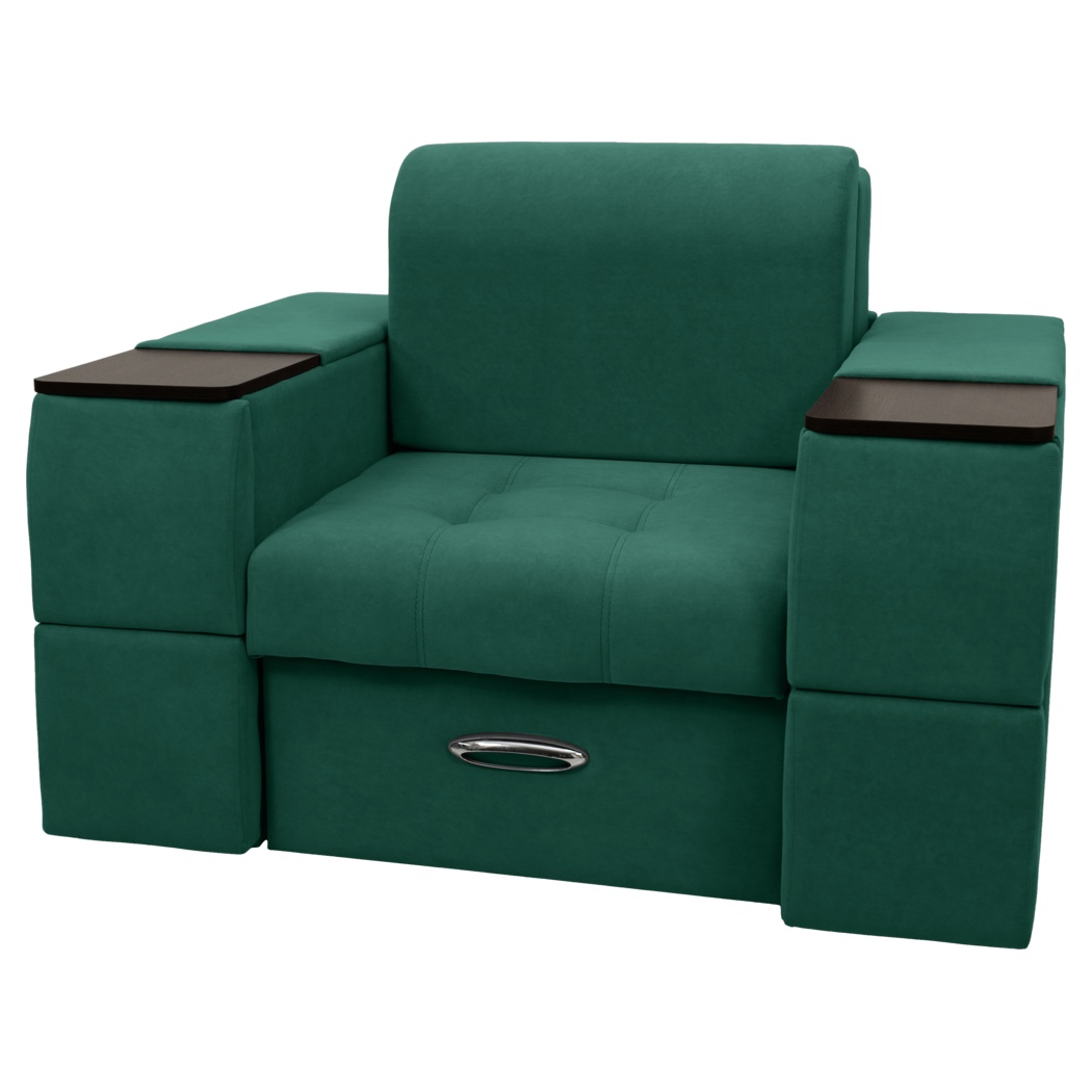 Кресло-кровать Сириус Лидер-13 НПБ 135x110 (Eva 30 велюр зеленый)