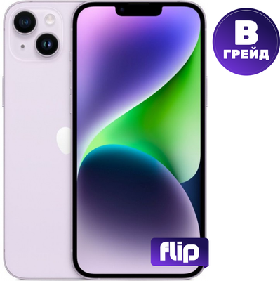 Смартфон восстановленный Apple iPhone 14 256GB Flip Грейд B (фиолетовый) - 