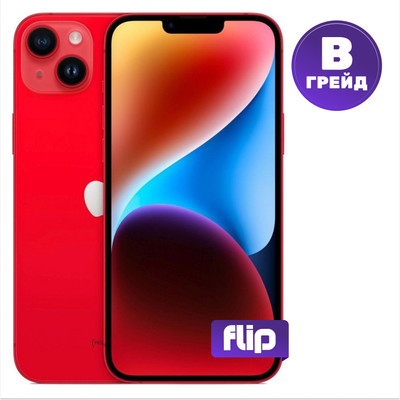 Смартфон восстановленный Apple iPhone 14 256GB Flip Грейд B (красный) - 