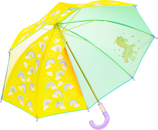 Зонт-трость Solmax&Kids Единорог / SM90584 (голубой)