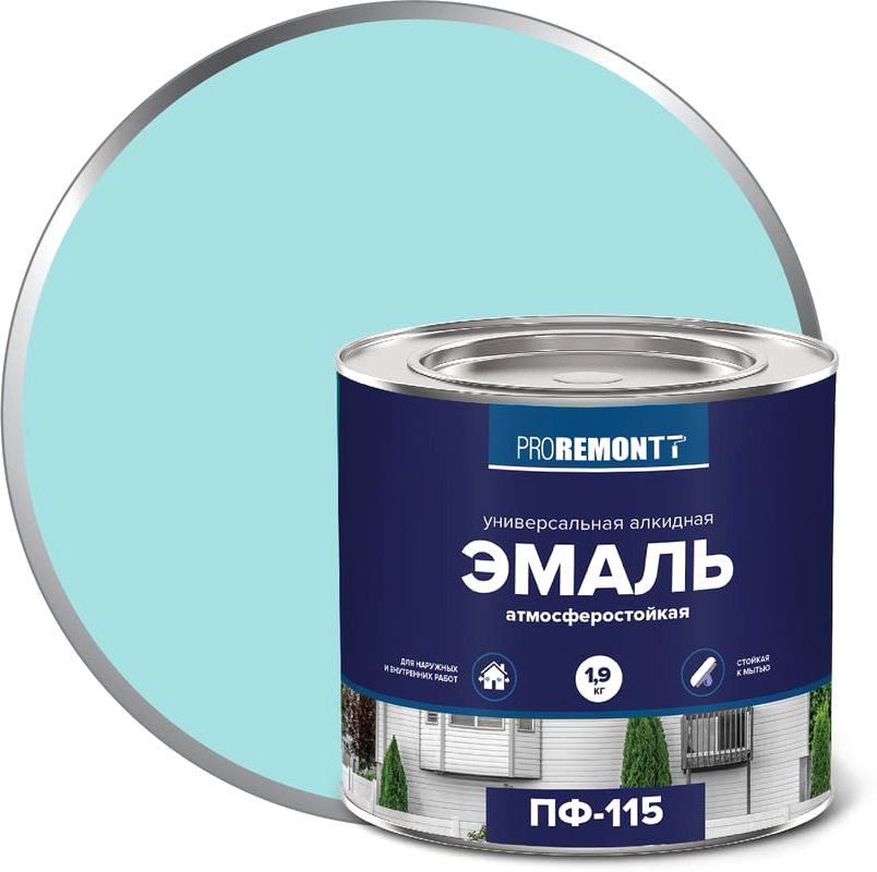 Эмаль Proremontt ПФ-115 (1.9кг, мятный)