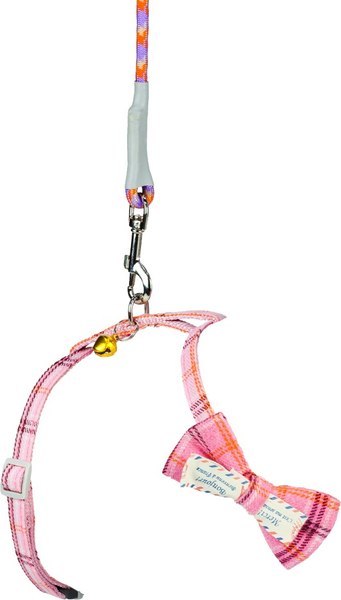 Шлея с поводком Solmax&Zoo MUZ99281 (розовый)