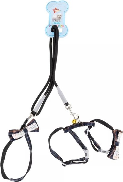 Шлея с поводком Solmax&Zoo MUZ99280 (синий)